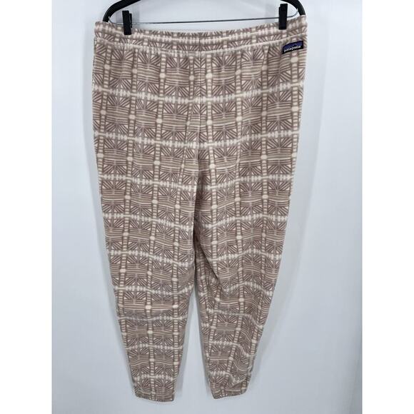 NEW PATAGONIA WOMEN'S MICRO D SOFT FLEECE JOGGER SIZE XL - SNOW BEAN / NATURAL - Picture 6 of 12